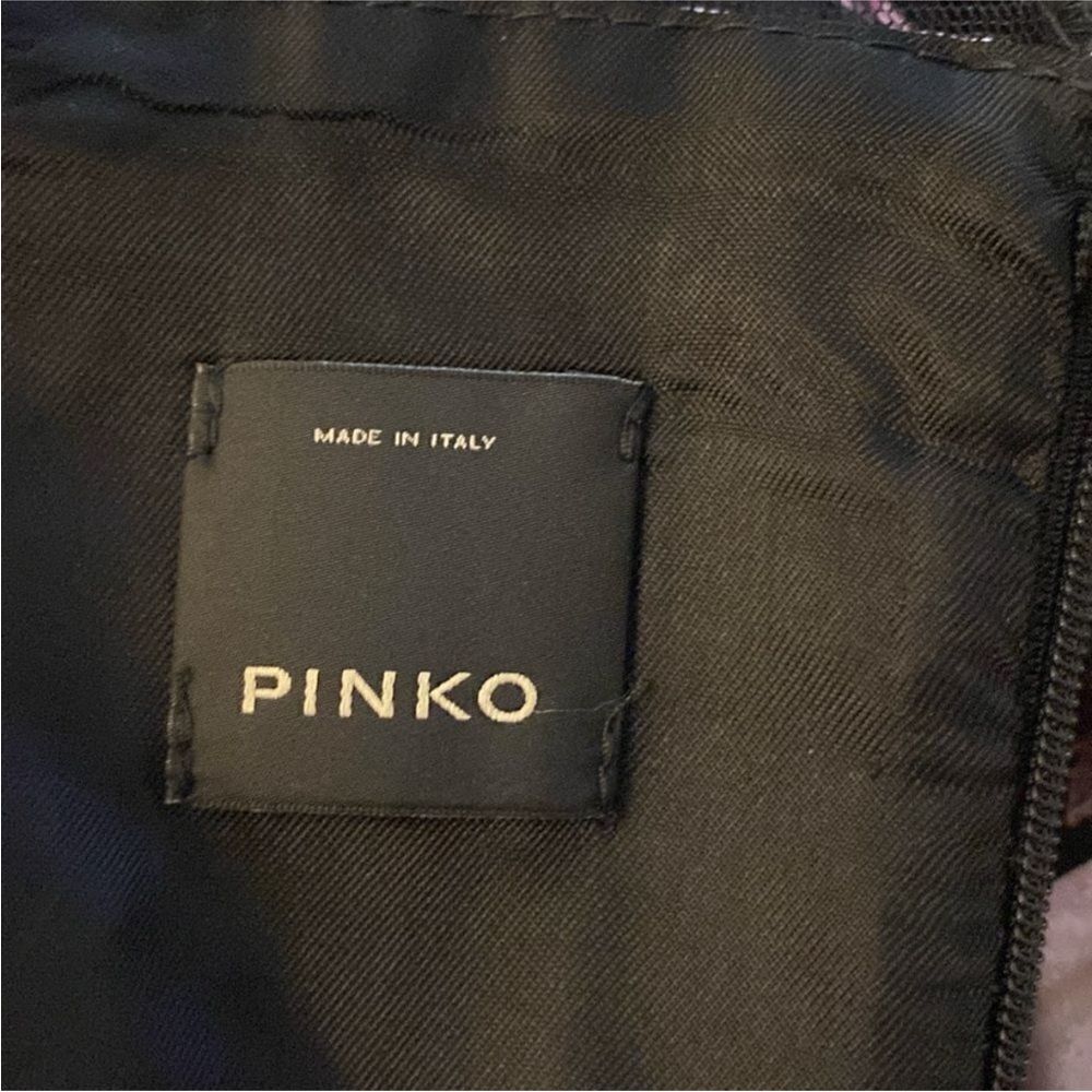 Pinko Black Mesh Detail sleeveless dress, US8 - Picture 12 of 14